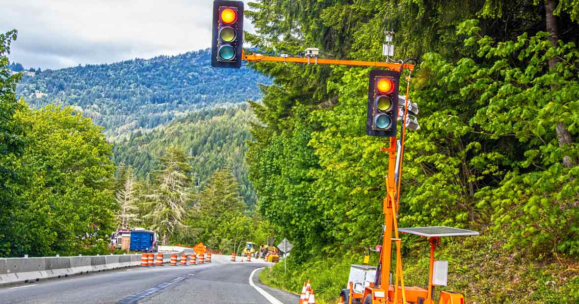 feux tricolores sur les chantiers